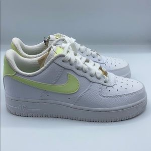 Nike Womens Air Force 1 Low 'Barely Volt'  -Size 7